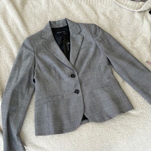 Jones New York | Size 4 | Black and White Checkered Blazer Suit Jacket